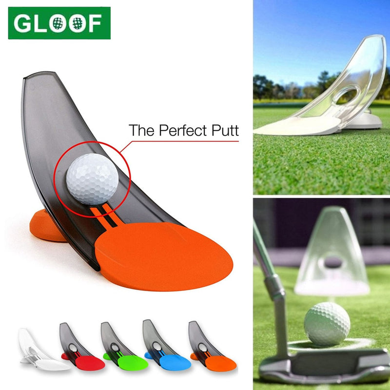 1Pcs Pressure Putting Golf Trainer Aid Office Home Carpet Practice Putt Aim For Golf Pressure Putt Trainer